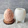 Large Silicone Candle Mold for DIY Flower Egg Ball Shape Scented Candle Wax Mould Handmade Plaster Resin Soap Craft Molds 2024