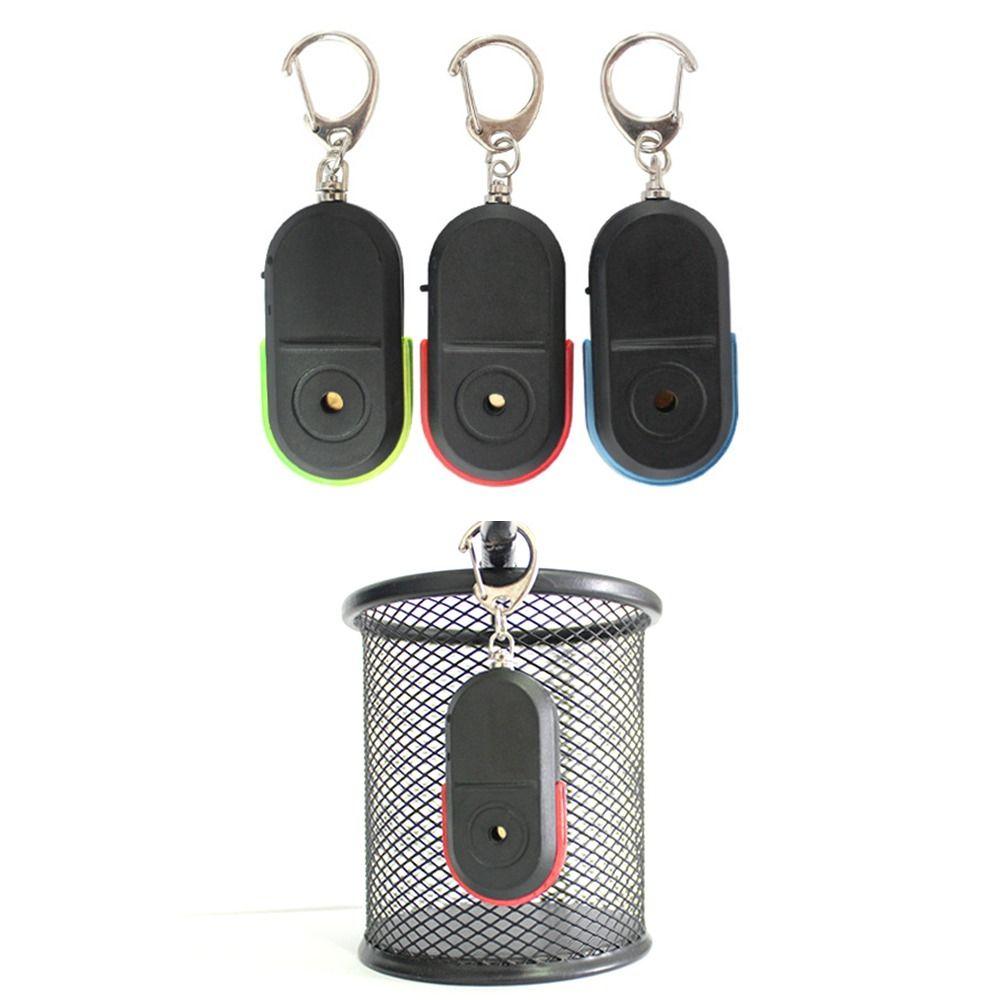 Mini With LED Light Whistle Sound Locator Keychain Key Finder Sensor Anti-Lost Alarm Key Finder