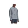 Under Armour SS23 Iso-Chill Series Однотонная футболка для бега с длинными рукавами и застежкой-молнией Мужские топы синие 1377877-465