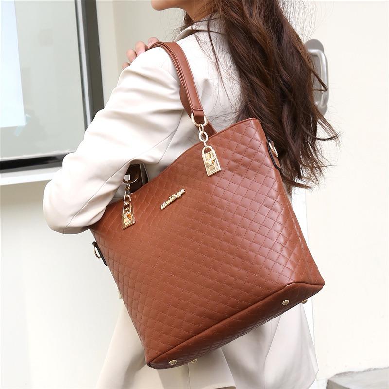 Женская сумка новый набор из пяти предметов большой вместимости, сумка для мамы и ребенка, модная и простая портативная сумка-мессенджер через плечо