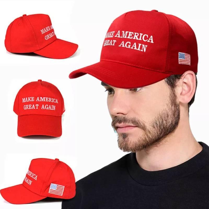 Трендовая бейсболка Make America Great Again классического красного цвета для летней моды