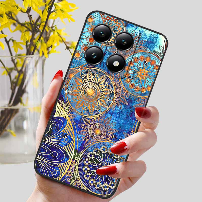 Для Xiaomi 14T / 14T Pro Чехол Модный Черный ТПУ Мраморный Расписной Чехол для Xiaomi 14T Pro Ударопрочный Корпус Capa Силиконовый Мешок 6.67''