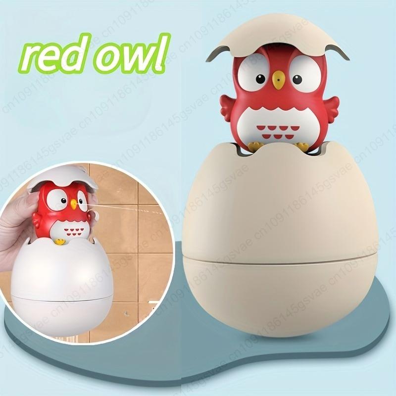 Shower Toys - Cute Duckling & Penguin Egg Toys with Water Spray for Bath Time Fun, Soft Plastic, Ideal for Infants