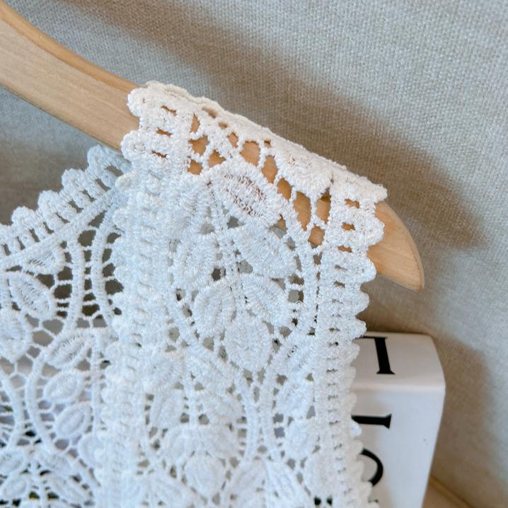 Женский жилет Вязание Кружево Круглый вырез Ажурный Летний стиль Базовые Короткие Топы Футболки Свободная одежда