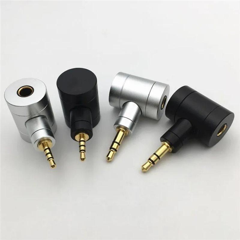 HIFI Угловой сбалансированный адаптер для наушников 4,4 мм для SONY, Музыкальных плееров - DIY Дизайн, 4,4 мм гнездо на 2,5 мм 4-контактный / 3,5 мм 3-контактный штекер