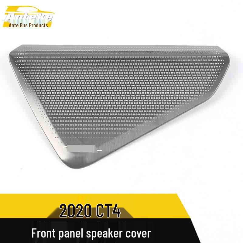 2020 CT4 Stainless Steel Center Console Speaker Cover Decorative Sticker