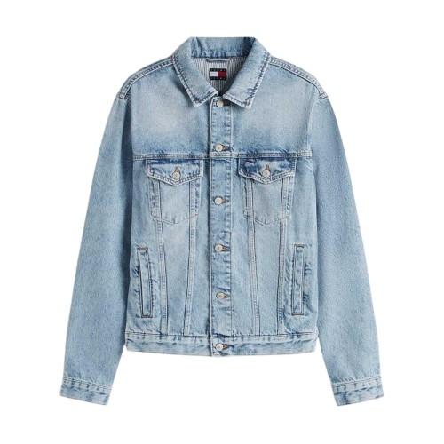 Tommy Jeans Mens Flag Denim Jacket