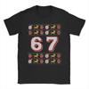 Рождество 67 Смешная Рождественская Шесть Семь Хлопковая Футболка Для Мужчин Лето Y2K Веселые Футболки С Круглым Вырезом Повседневные Футболки Большого Размера Дешевые Топы