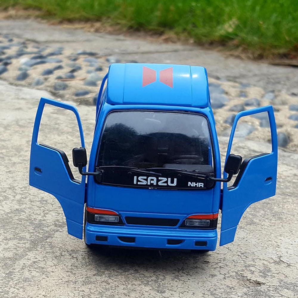 1/32 модель автомобиля для легкого грузовика Isuzu, модель металлического литья под давлением, инженерное моделирование, транспортная машина, литейный грузовик