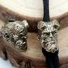 Charms Retro Skull Head Pendant Retro Animal Bear Dog Paracord Bead  EDC Outdoor Tool