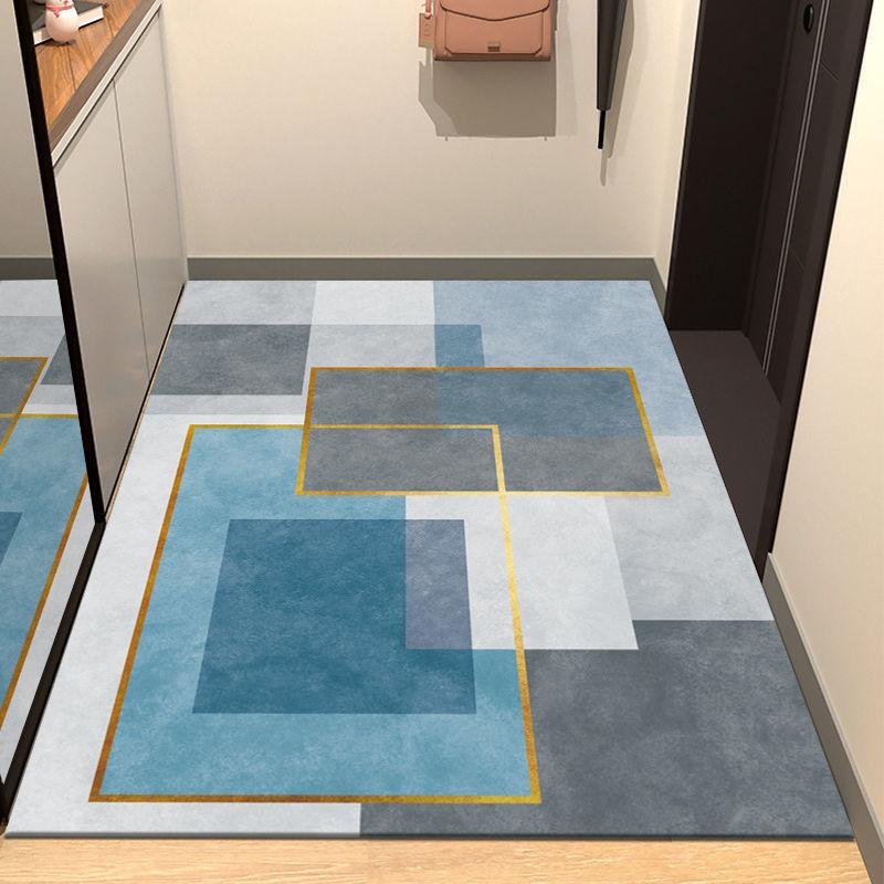Crystal Velvet Door Floor Mat, Household Simple Door Entrance Door Porch Door Mat, European Door Door Foot Pad, DirtResistant And NonSlip