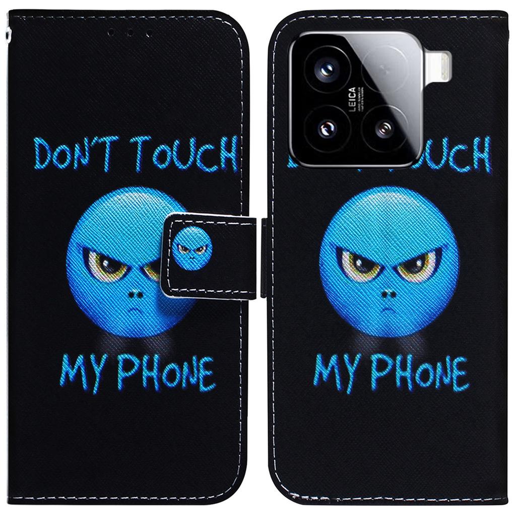 Для Xiaomi 15 Чехол-кошелек с принтом из кожи Чехол для телефона