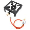 8KW Gas Boiling Ring Cast Iron Burner Large LPG Stove Outdoor Cooker Iron Frame Portable Fire Control Stove