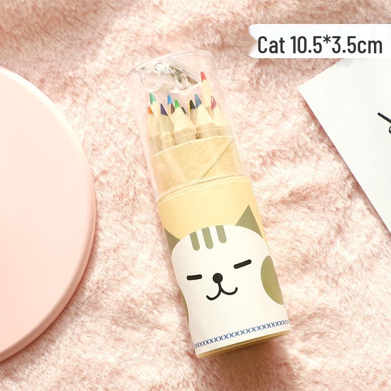 Мини-набор карандашей из 12 цветов для детей - Милый, маленький и идеально подходит для раскрашивания и рисования