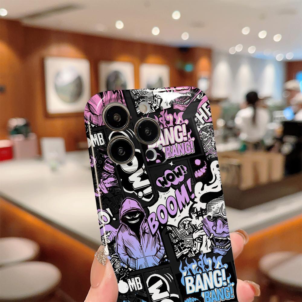 Все включено Пленка Чехол для телефона Мультяшный Модный дизайн Жесткий Чехол Полная защита Защита камеры для OPPO A60 A96 Reno12 Realme C53 C75