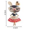 Ретро Современные Мультяшные Очки Кролик, Брошь Булавка Аксессуары Для Одежды Милый