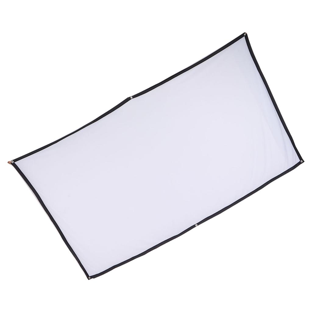 Уличный киноэкран 100 дюймов складной AntiCrease 16:9 Белый Портативный Штор для Домашнего Кинотеатра