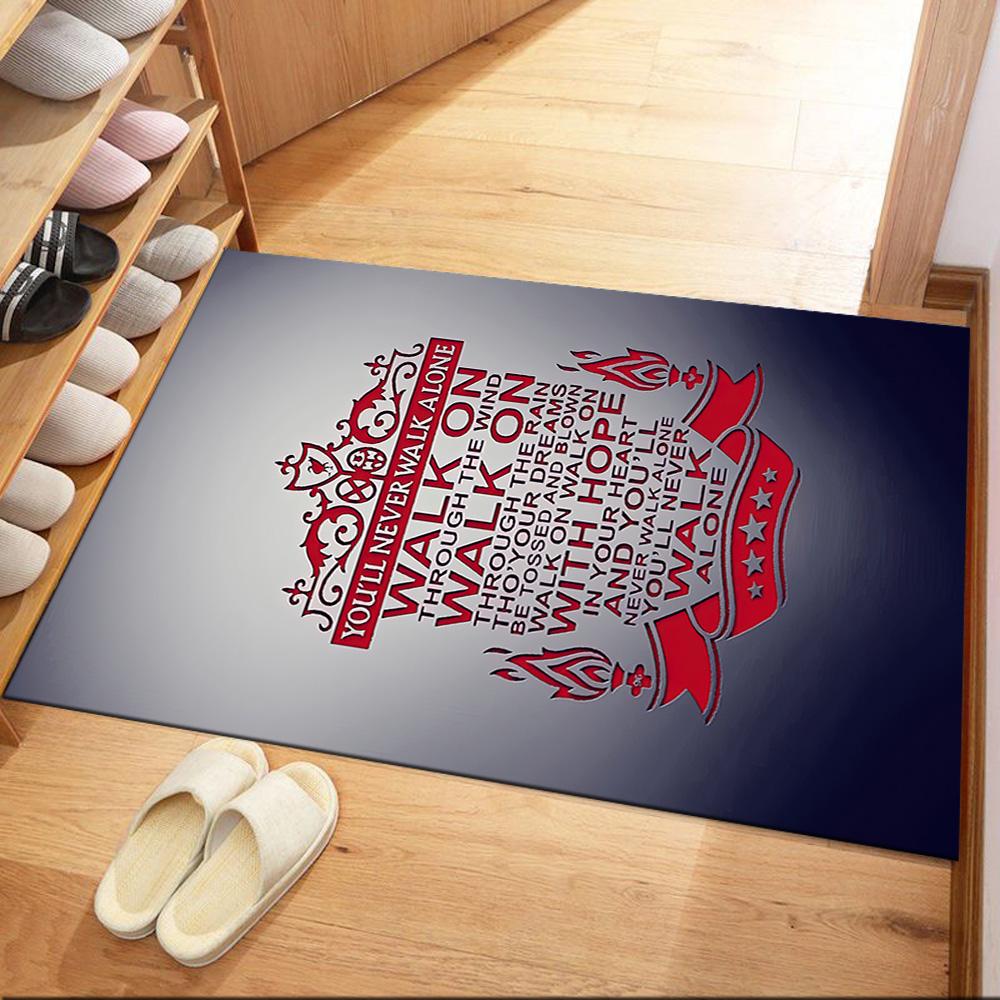 Liverpool Football Club Floor Mat Perfect For Decorate Room Foyer Bedrooms Outdoor Antislip Carpet Office Home Decor