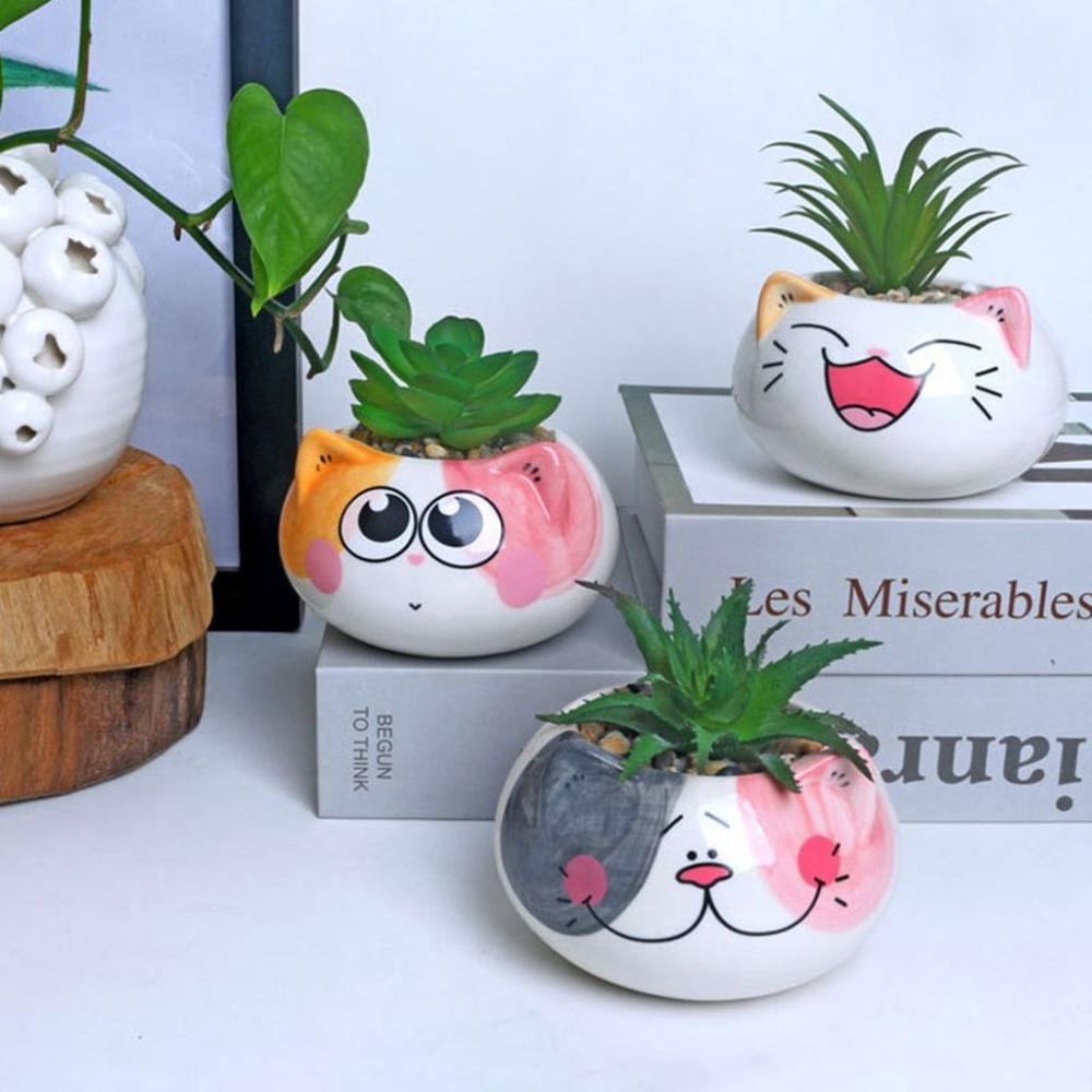 Цветочный горшок Орнамент Керамика Аксессуары для бонсай Суккуленты В горшках Садовые принадлежности Цветочный горшок