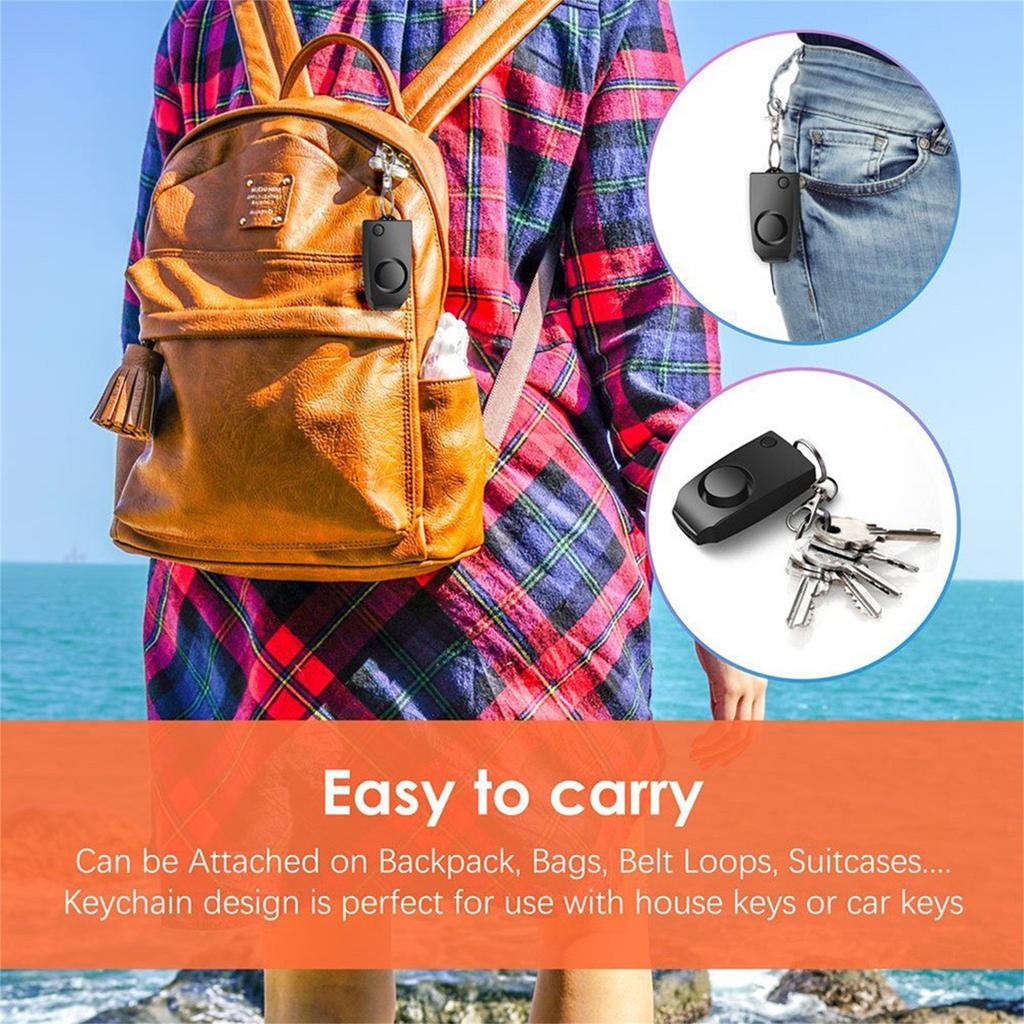 Anti-rape Self Mujer Defensa Personal Safety Alarm Security Wolf Auto Alarme Whistle 130dB Loud Sound Alert Keychain