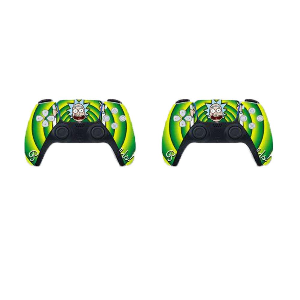 Аниме Рик и Морти Наклейка Обертка Скин Наклейка для PS5 Стандартная Версия с Дисководом