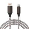 JIANDO USB Type C Cable Type C Shine Fast Charging 66w /3A Data Transfer Ultra Durable Prevention of Disconnection Type-c Gradient Soft Light