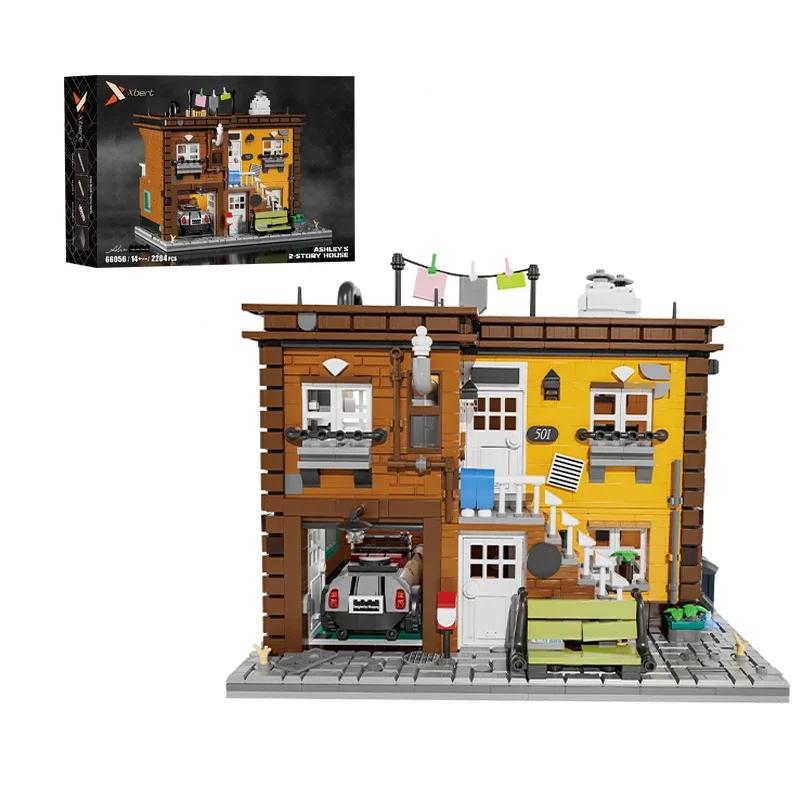 Non-Toxic Tavern Antique Shop Building Blocks Moc City Street Scene Architectural Model Bricks Desktop Ornaments Kids Educational Diy Toys