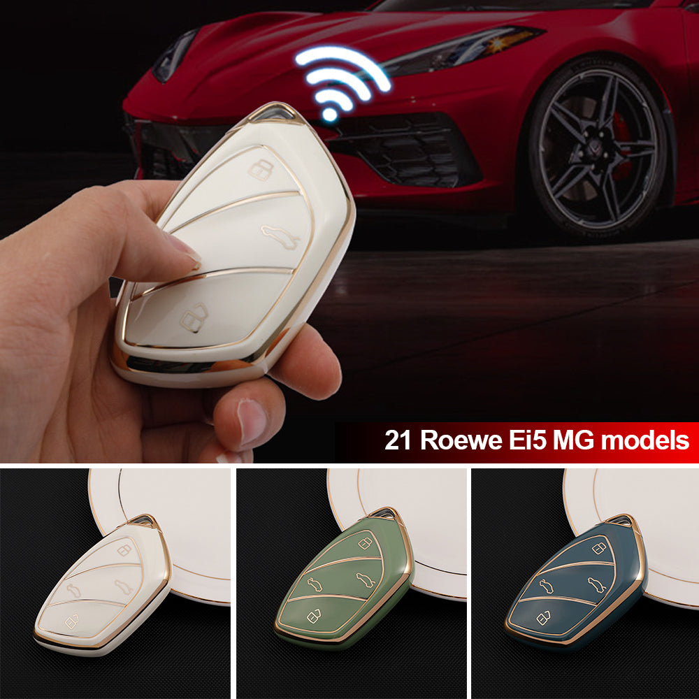 Чехол для автомобильного ключа из ТПУ с 4 кнопками, защитный чехол для пульта дистанционного управления, автомобильные аксессуары для Roewe Ei5 MARVELX Marvelr MG ZS EV HS EHS ZX GT