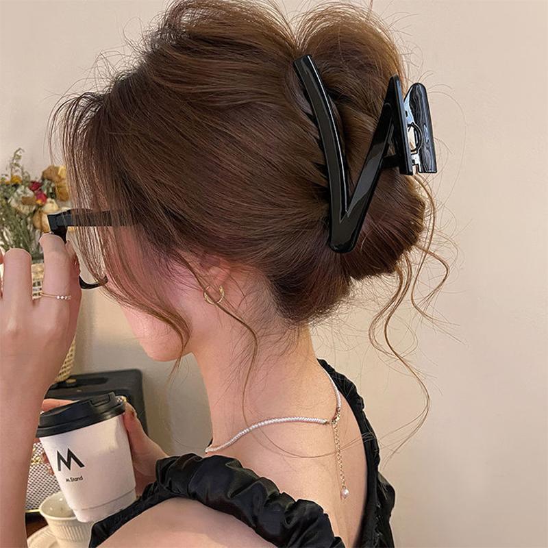 Полые заколки для волос, держатель для хвостика для девочки, заколки для волос, зажим-акула, элегантные повседневные аксессуары для волос, головной убор