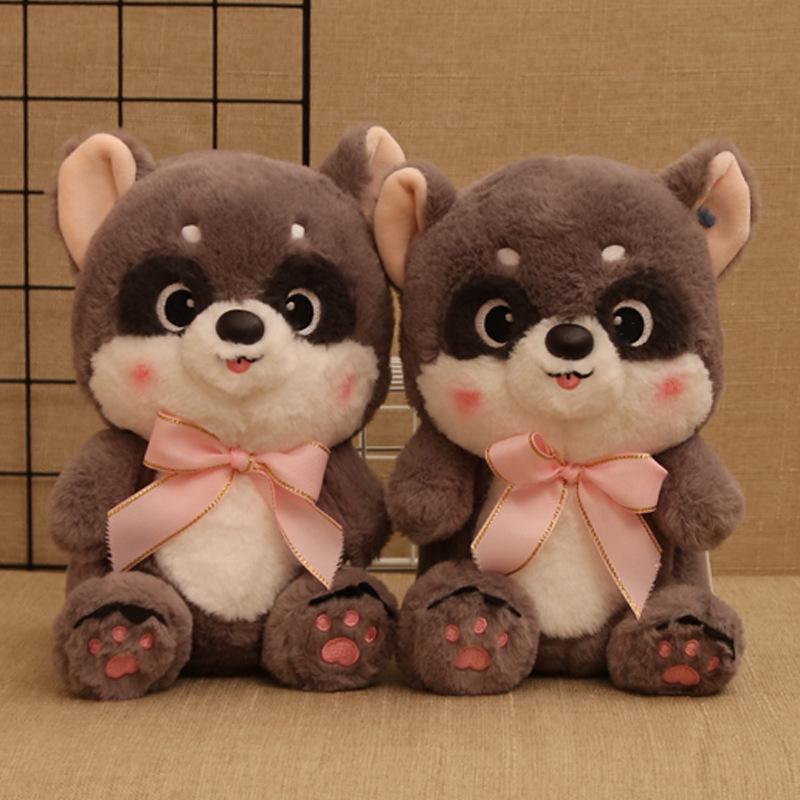 Милая плюшевая игрушка Енот в галстуке-бабочке - Тряпичная кукла для девочки и подарок на день рождения