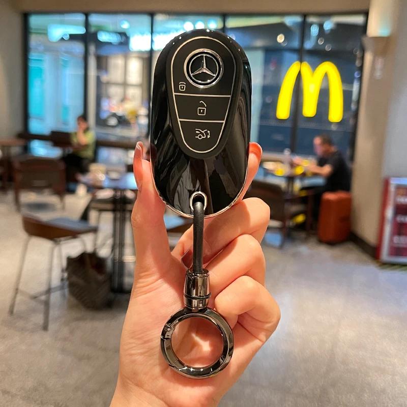 D6Car Remote Key Case Shell Auto Accessories For Mercedes Benz A B C E S Class W206 W204 W212 W213 W176 GLC CLA AMG W177 W223 S350