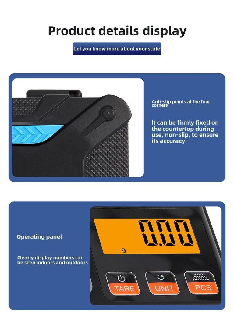 Портативные мини-ювелирные весы с точностью 0,01 г для выпечки и медицины