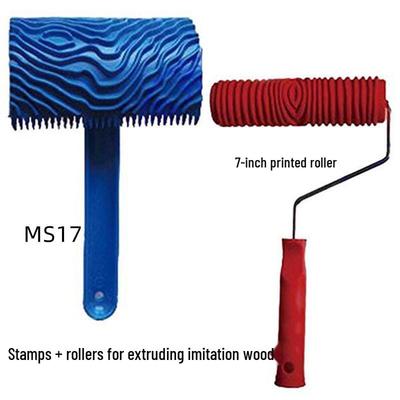 Инструмент роликовая кисть с текстурой дерева для имитации узоров дерева - Резиновая форма для настенного искусства