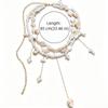 Elegant Double Layer Seashell Waist Chain Starfish Belly Chain Niche Ocean Themed Body Chain  Beach