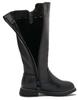 PPXID Boots with Side Easy to Put On and Take Comfortable to Walk Perfect for and Casual Size 19cm Girls' Knee-High Zipper, Off, Water-Repellent, in,