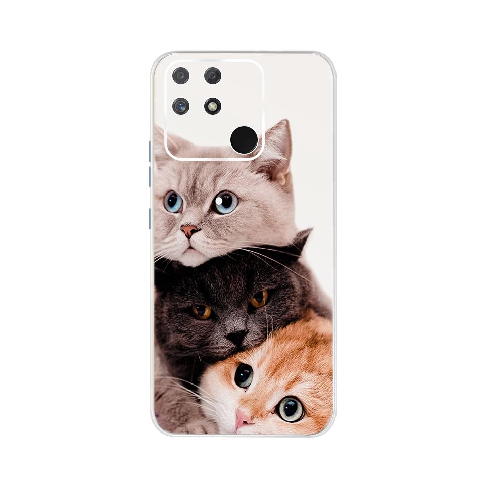 Soft Silicone Case For Raelme Narzo 50A RMX3430 Phone CaseTransparent TPU Cover For Realme Narzo50a 50 A 6.5" Back Cases Bumper