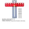 1 комплект приспособления для фурнитуры шкафа со шкалой, компактный размер, точное приспособление для ручки дверного ящика, регулируемый шаблон для сверления, направляющий инструмент