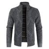 Winter Men's Casual Fashion Cardigan Sweater Jacket Long Sleeve Knitted Sweater Top Outwear Coat