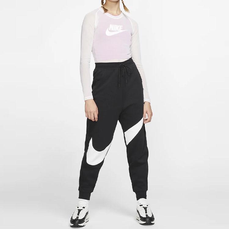 Nike Спортивные штаны на флисе Вязаные спортивные штаны Женские Черные BV3938-011
