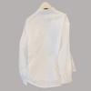 Love Embroidery Bow Long-sleeved White Shirt Female 2024 New Loose