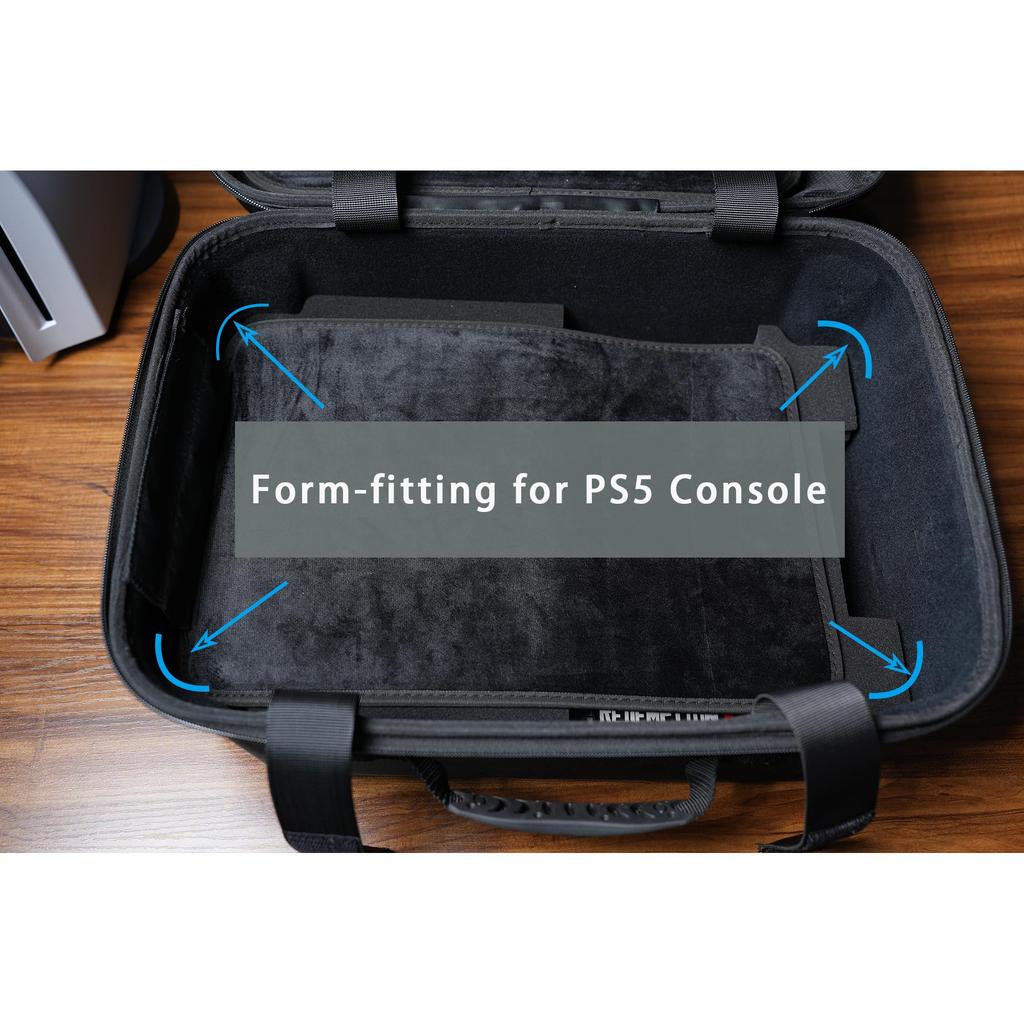 Case for PS5/PS5 Slim/PS5 Pro. Black. PS5 Case, PS5 Case.