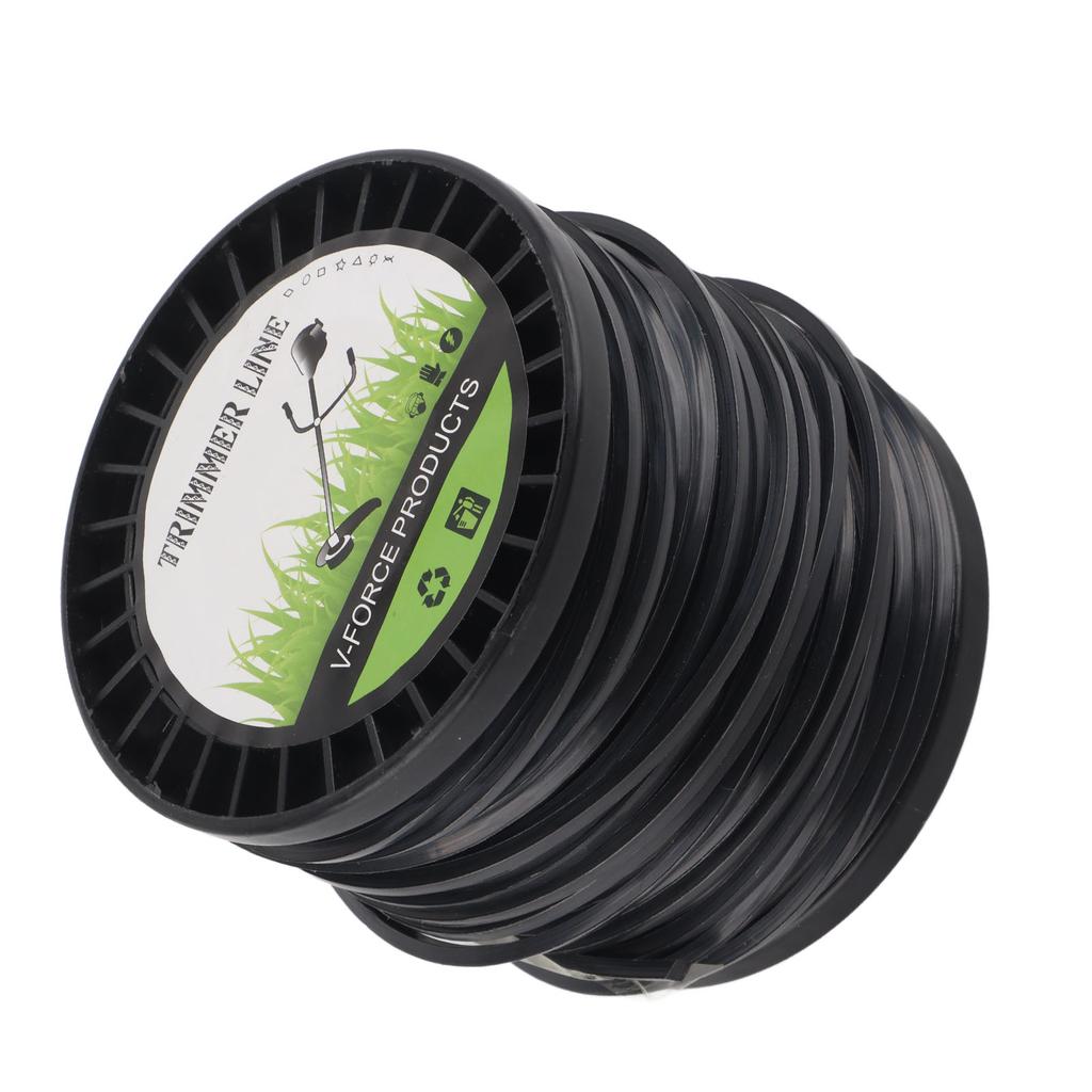 3.3mm String Trimmer Line High Cutting Efficiency Low Noise Quadrate Black Trimmer Line for Most