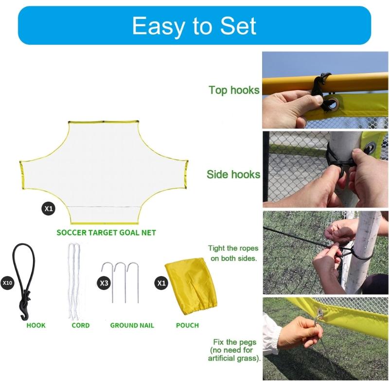 Soccer Net Football Training Net Scoring Training Equipment Practice Goal Shots Soccer Targets Sheet Practice Targets Net
