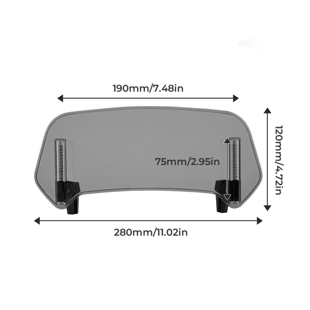 Universal Motorcycle Windshield Adjustable Angle Motorcycle Wind Screen Motorcycle