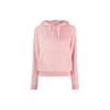 Polo Solid Color Hooded Drawstring Long Sleeve Sweatshirt Women Sweatshirt Pink 211872989-002
