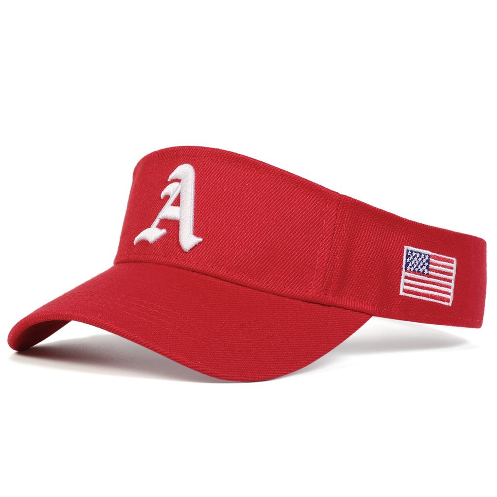 Унисекс готическая буква А сбоку вышитый американский флаг регулируемая солнцезащитная пустая верхняя кепка для гольфа бейсболка весна лето для спорта на открытом воздухе дорожные шляпы