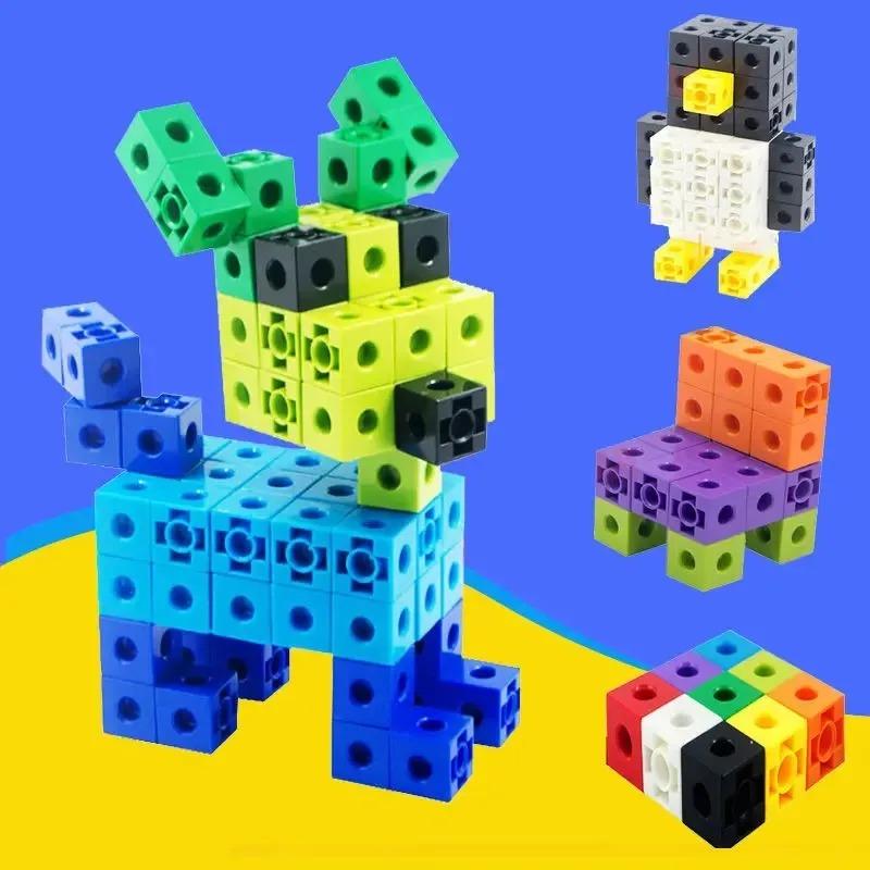 100Pcs Linking Cubes Counting Cubes, Colorful Math Cubes, Math Manipulatives Classroom Learning Supplies Activities Toys (Clas 5