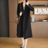 100% Wool Women Coat MODERN NEW SAGA Autumn Wool Long Coat Handmade Pea Coat Winter Warm Wool Long Jacket Overcoat