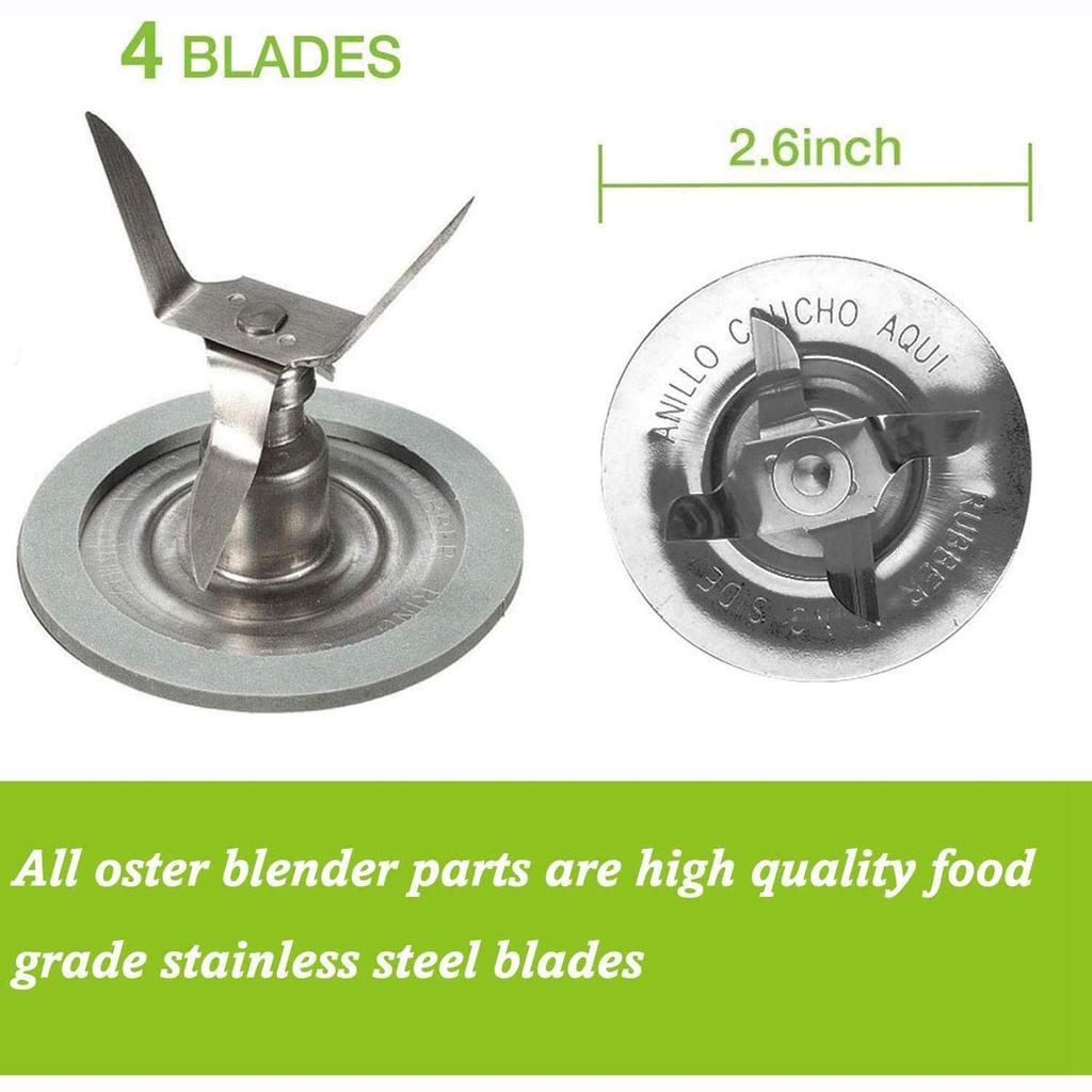 Лезвие блендера для блендера Oster, сменные детали с крышкой основания кувшина и уплотнительным кольцом, комплект принадлежностей