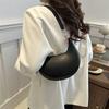 Стильная женская сумка под мышку из искусственной кожи, Модная однотонная сумка через плечо из ПУ, Оригинальная сумка-тоут, Подходит для повседневного использования
